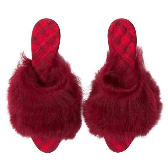 Burberry Jackie 75 Women's Shearling Mules Sandal in Ripple Size 36.5 MSRP $950 - Picture 1 of 9